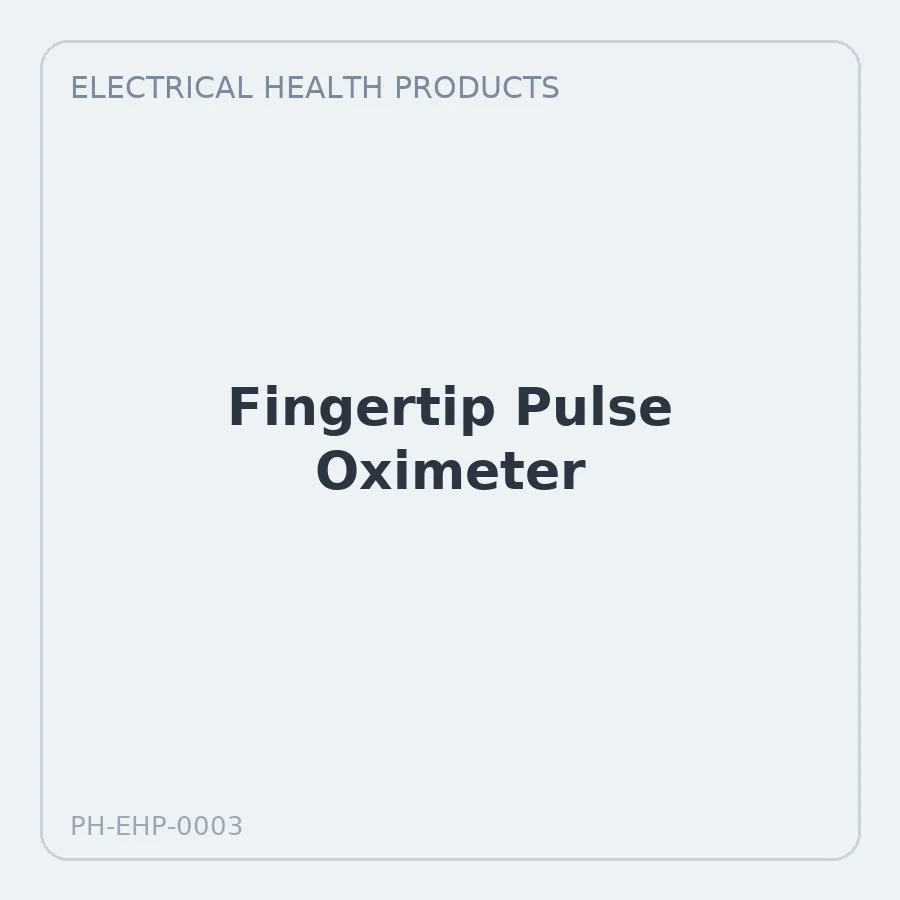 Fingertip Pulse Oximeter