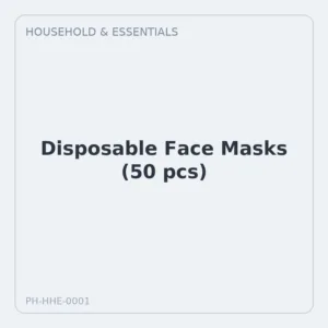 Disposable Face Masks (50 pcs)